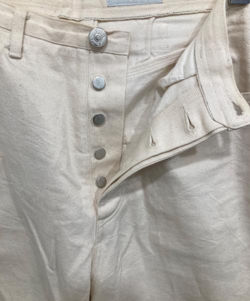 KIJI（キジ）KIJI (キジ) SHIMA/シンチバックペインターパンツ ホワイト サイズ:4の古着・服飾アイテム