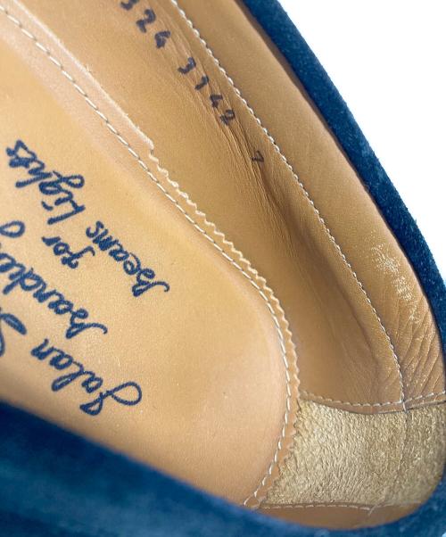 Jalan Sriwijaya（ジャランスリウァヤ）Jalan Sriwijaya (ジャランスリウァヤ) 98324 スエ－ドコインローファー ブラック サイズ:SIZE 7の古着・服飾アイテム