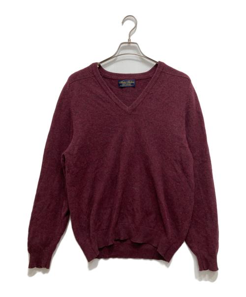 BROOKS BROTHERS（ブルックスブラザーズ）BROOKS BROTHERS (ブルックスブラザーズ) 80’sVネックウールニット パープル サイズ:Mの古着・服飾アイテム