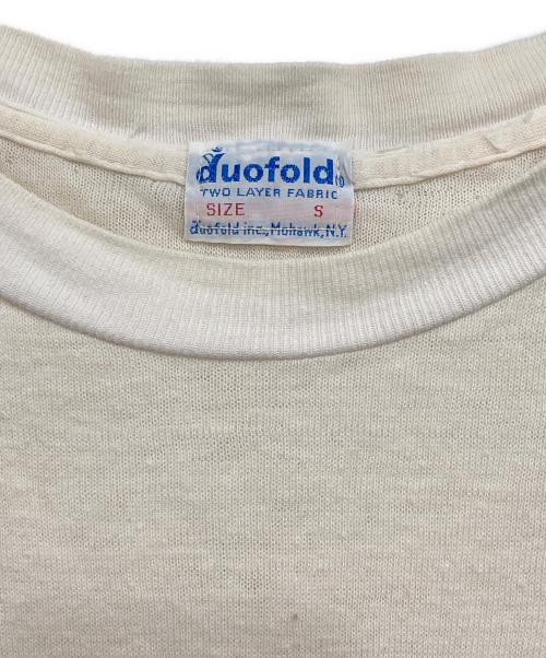 DUOFOLD（デュオフォールド）duofold (デュオフォールド) 70’s2レイヤー長袖カットソー ホワイト サイズ:Sの古着・服飾アイテム