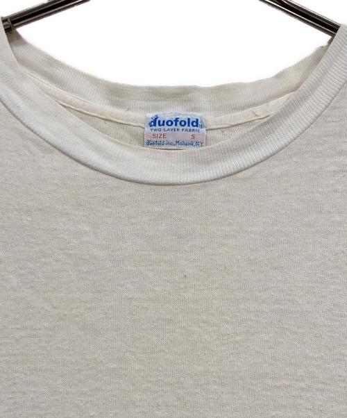 DUOFOLD（デュオフォールド）duofold (デュオフォールド) 70’s2レイヤー長袖カットソー ホワイト サイズ:Sの古着・服飾アイテム