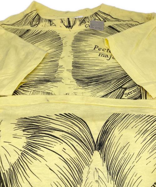 Hanes（ヘインズ）Hanes (ヘインズ) 80’s両面プリントTシャツ イエロー サイズ:Lの古着・服飾アイテム
