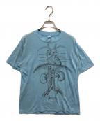 USEDユーズド）の古着「70’s臓器プリントTシャツ」｜スカイブルー