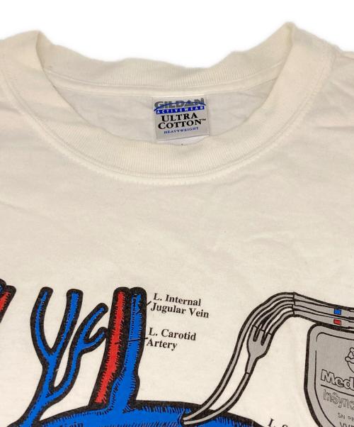 GILDAN（ギルダン）GILDAN (ギルダン) 臓器プリントTシャツ ホワイト サイズ:Lの古着・服飾アイテム