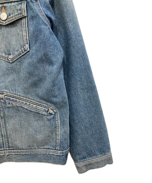 follow（フォロー）follow (フォロー) Icon Denim jacket ブルー サイズ:Lの古着・服飾アイテム