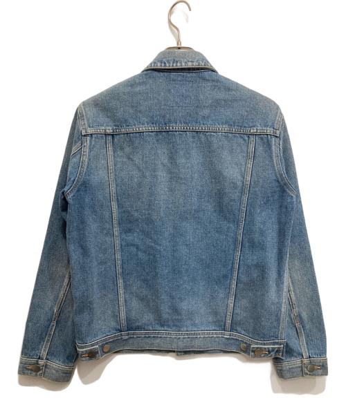 follow（フォロー）follow (フォロー) Icon Denim jacket ブルー サイズ:Lの古着・服飾アイテム