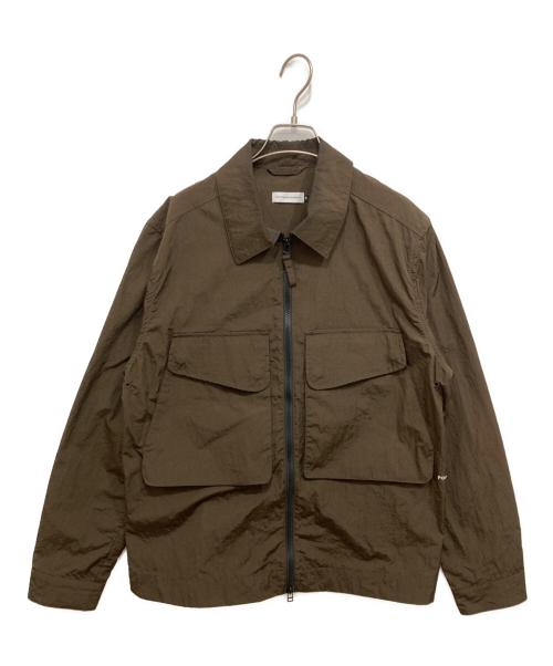 POP TRADING COMPANY（ポップトレーディングカンパニー）POP TRADING COMPANY (ポップトレーディングカンパニー) BOXER OVERSHIRT/ナイロンジャケット ブラウン サイズ:Mの古着・服飾アイテム