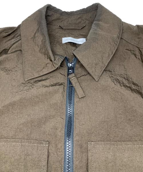 POP TRADING COMPANY（ポップトレーディングカンパニー）POP TRADING COMPANY (ポップトレーディングカンパニー) BOXER OVERSHIRT/ナイロンジャケット ブラウン サイズ:Mの古着・服飾アイテム