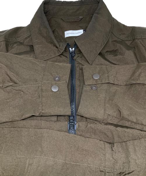 POP TRADING COMPANY（ポップトレーディングカンパニー）POP TRADING COMPANY (ポップトレーディングカンパニー) BOXER OVERSHIRT/ナイロンジャケット ブラウン サイズ:Mの古着・服飾アイテム