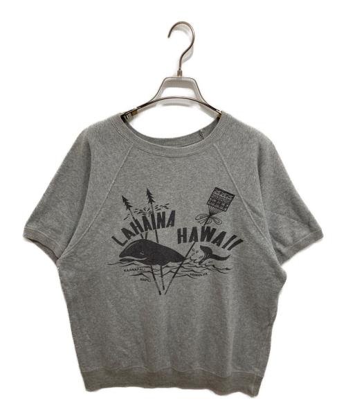 DOUBLE WORKS（ダブルワークス）DOUBLE WORKS (ダブルワークス) 半袖スウェット グレー サイズ:Lの古着・服飾アイテム