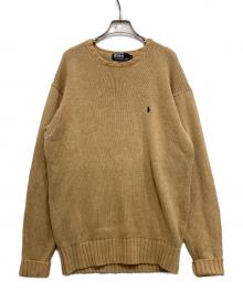 POLO RALPH LAUREN（ポロ・ラルフローレン）の古着「コットンニット」｜ベージュ