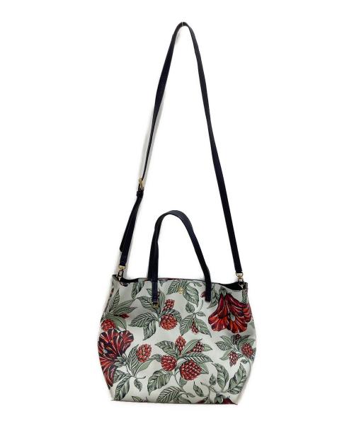 TORY BURCH（トリーバーチ）TORY BURCH (トリーバーチ) 花柄2WAYバッグ スカイブルーの古着・服飾アイテム