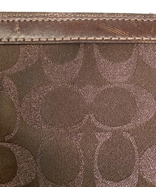 COACH（コーチ）COACH (コーチ) シグネチャースタッズトートバッグ ブラウンの古着・服飾アイテム