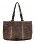 COACH (コーチ) シグネチャースタッズトートバッグ ブラウン：8000円