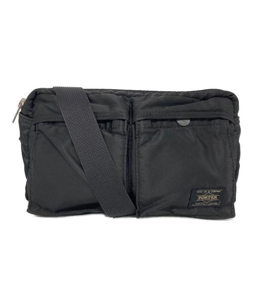 PORTER（ポーター）PORTER (ポーター) TANKER ボディバッグ ブラックの古着・服飾アイテム