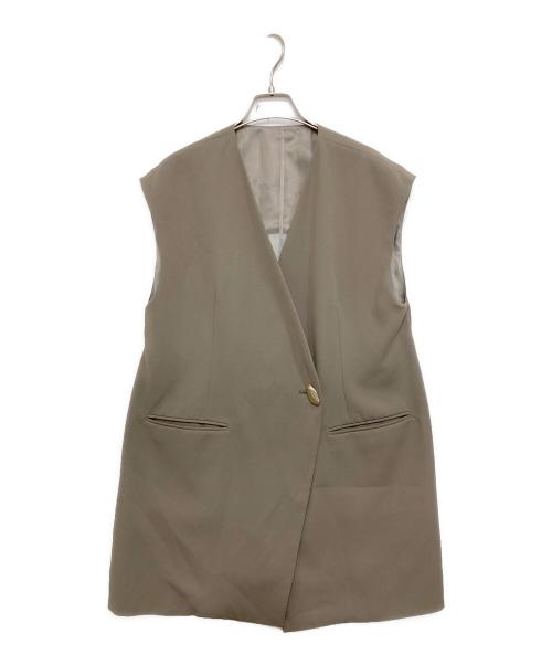 ANDRESD（アンドレスド）ANDRESD (アンドレスド) back sheer gilet setup dress ベージュ サイズ:FREEの古着・服飾アイテム
