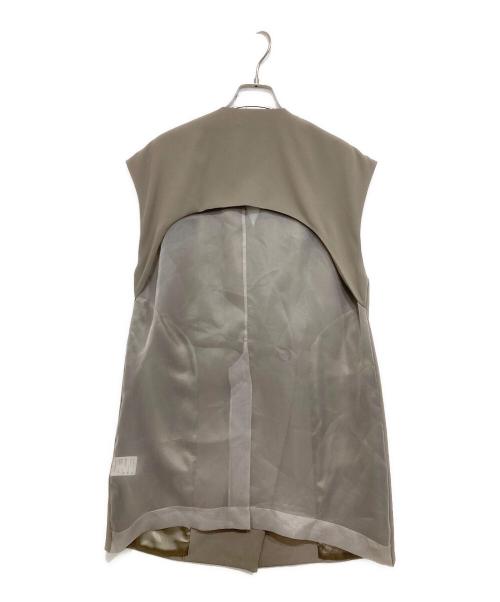 ANDRESD（アンドレスド）ANDRESD (アンドレスド) back sheer gilet setup dress ベージュ サイズ:FREEの古着・服飾アイテム