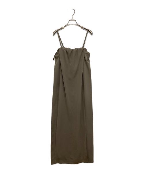 ANDRESD（アンドレスド）ANDRESD (アンドレスド) back sheer gilet setup dress ベージュ サイズ:FREEの古着・服飾アイテム