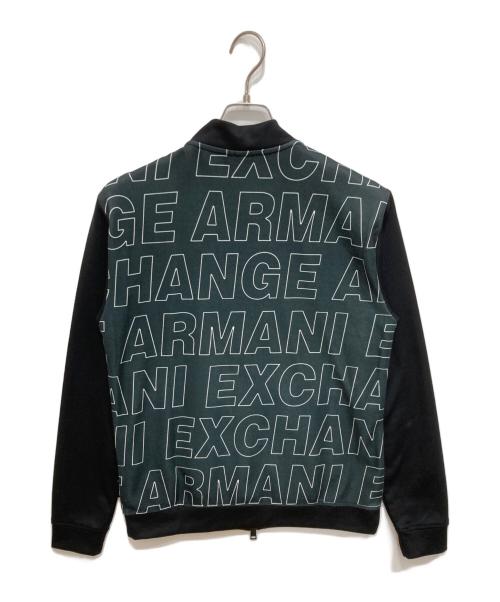 ARMANI EXCHANGE（アルマーニ エクスチェンジ）ARMANI EXCHANGE (アルマーニ エクスチェンジ) 総柄ジップジャケット ブラック サイズ:XSの古着・服飾アイテム