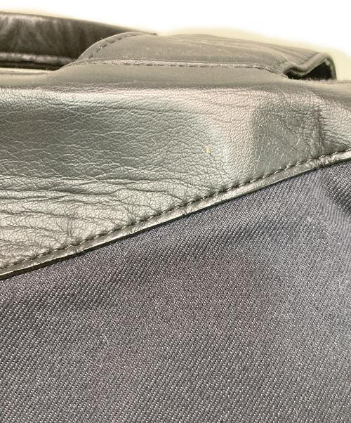 EMPORIO ARMANI（エンポリオアルマーニ）EMPORIO ARMANI (エンポリオアルマーニ) キャンバスリュック ブラックの古着・服飾アイテム