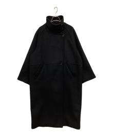 SIMPLICITE（シンプリシテ）の古着「Wビーバーコクーンスタンドカラー」｜ブラック