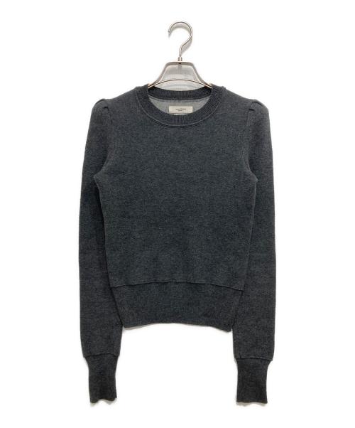 ISABEL MARANT ETOILE（イザベルマランエトワール）ISABEL MARANT ETOILE (イザベルマランエトワール) ウール混ショルダーパッドニット グレー サイズ:34の古着・服飾アイテム