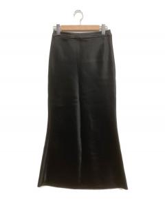 中古・古着通販】ENFOLD (エンフォルド) CURVE PARTS SKIRT ブラック