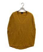 theoryセオリー）の古着「V NECK CAPE/カシミヤニットベスト」｜オリーブ
