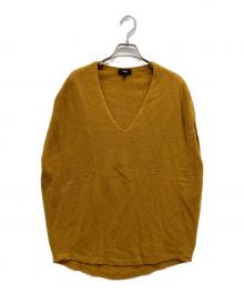 theory（セオリー）の古着「V NECK CAPE/カシミヤニットベスト」｜オリーブ