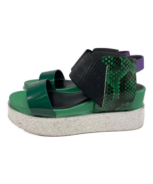 UNITED NUDE（ユナイテッドヌード）UNITED NUDE (ユナイテッドヌード) Rico Sandal/厚底サンダル グリーン サイズ:36の古着・服飾アイテム