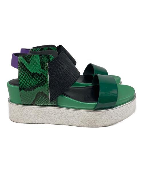 UNITED NUDE（ユナイテッドヌード）UNITED NUDE (ユナイテッドヌード) Rico Sandal/厚底サンダル グリーン サイズ:36の古着・服飾アイテム