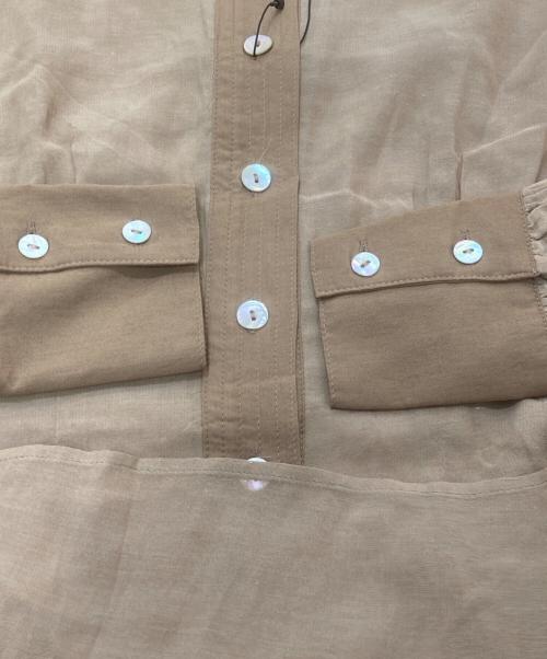 ETRE TOKYO（エトレトウキョウ）ETRE TOKYO (エトレトウキョウ) シースルーシャツ ベージュ サイズ:FREEの古着・服飾アイテム