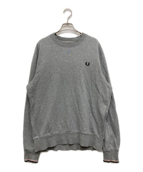 FRED PERRY（フレッドペリー）FRED PERRY (フレッドペリー) ルーネックスウェット グレー サイズ:Lの古着・服飾アイテム