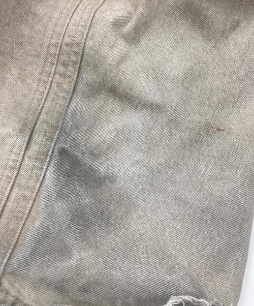 NVRFRGT（ネヴァーフォーゲット）NVRFRGT (ネヴァーフォーゲット) 3D TWISTED WIDE LEG JEANS ベージュ サイズ:SIZE2の古着・服飾アイテム