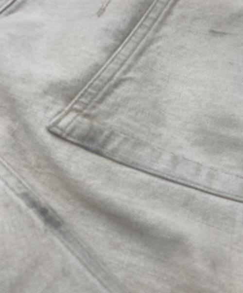 NVRFRGT（ネヴァーフォーゲット）NVRFRGT (ネヴァーフォーゲット) 3D TWISTED WIDE LEG JEANS ベージュ サイズ:SIZE2の古着・服飾アイテム