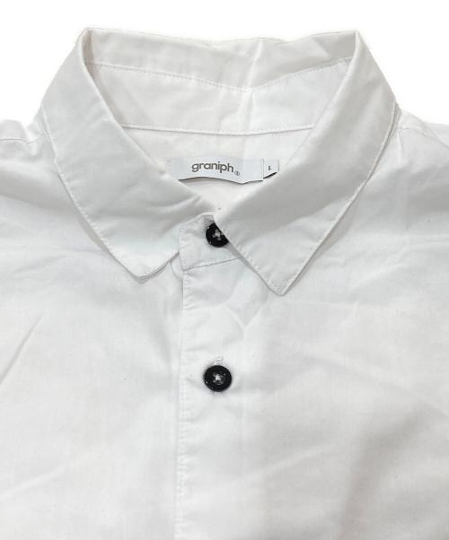 graniph（グラニフ）graniph (グラニフ) ルーズフィット半袖シャツ ホワイト サイズ:Lの古着・服飾アイテム