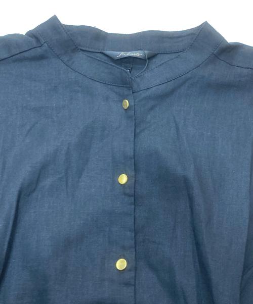ROSSO（ロッソ）ROSSO (ロッソ) リネンコットンウエストギャザーワンピース ブラック サイズ:FREE 未使用品の古着・服飾アイテム