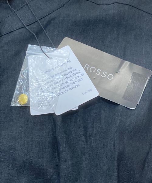 ROSSO（ロッソ）ROSSO (ロッソ) リネンコットンウエストギャザーワンピース ブラック サイズ:FREE 未使用品の古着・服飾アイテム