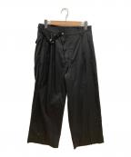 MAISON SPECIALメゾンスペシャル）の古着「T/W Stretch Italian Army Motorcycle Pants」｜ブラック