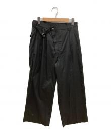 MAISON SPECIAL（メゾンスペシャル）の古着「T/W Stretch Italian Army Motorcycle Pants」｜ブラック