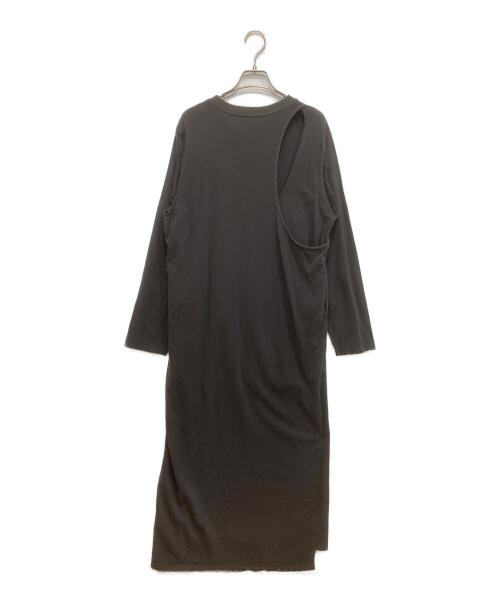 k3&co.（ケイスリー）k3&co. (ケイスリー) スリットカットソーワンピースワンピース グレー サイズ:不明の古着・服飾アイテム