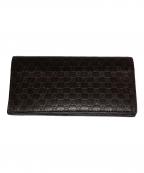 GUCCIグッチ）の古着「マイクログッチシマ/GG柄長財布」｜ブラウン