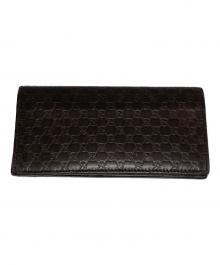GUCCI（グッチ）の古着「マイクログッチシマ/GG柄長財布」｜ブラウン