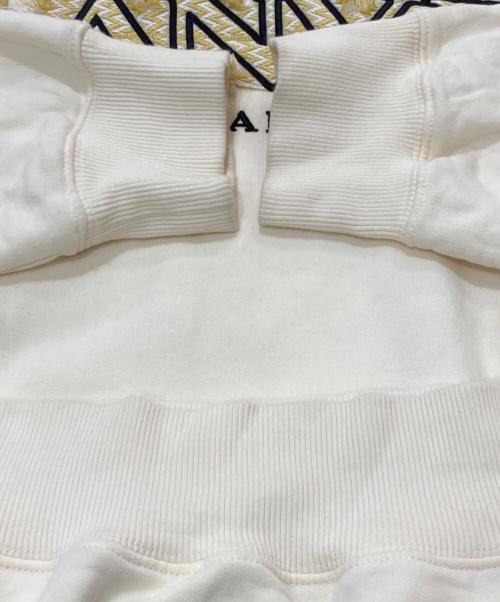 LANVIN（ランバン）LANVIN (ランバン) Curb Lace Popover Hoody/ロゴプルオーバーパーカー ホワイト サイズ:不明の古着・服飾アイテム