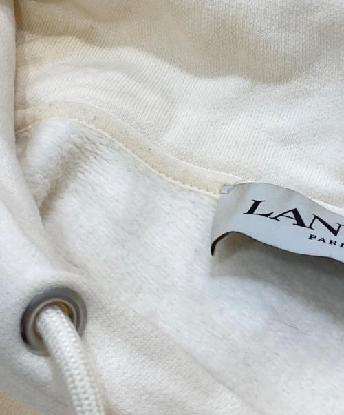 LANVIN（ランバン）LANVIN (ランバン) Curb Lace Popover Hoody/ロゴプルオーバーパーカー ホワイト サイズ:不明の古着・服飾アイテム