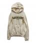 LANVIN（ランバン）の古着「Curb Lace Popover Hoody/ロゴプルオーバーパーカー」｜ホワイト
