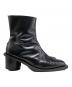 中古・古着 MAISON SPECIAL (メゾンスペシャル) Zip Heel Boots/サイドジップブーツ ブラック サイズ:25.5cm：9000円