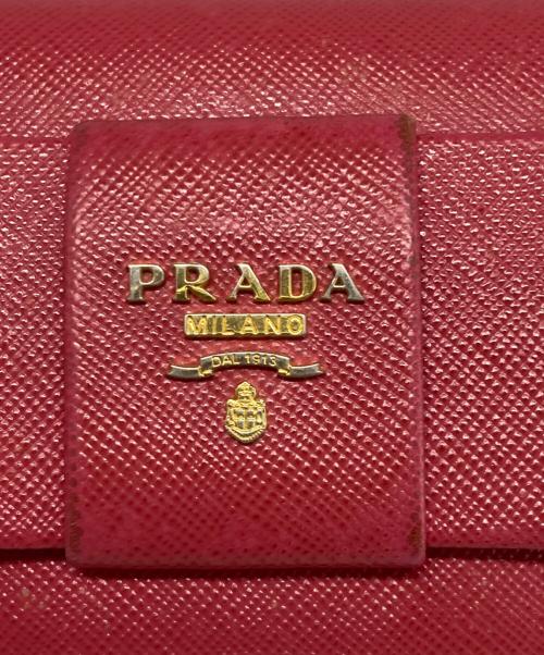 PRADA（プラダ）PRADA (プラダ) SAFFIANO FIOCCO/サフィアーノ 長財布 ショッキングピンクの古着・服飾アイテム