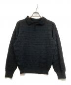 IM MENアイム メン）の古着「ZIG ZAG RIB KNIT」｜ブラック