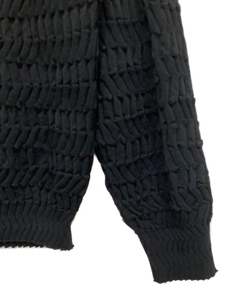 IM MEN（アイム メン）IM MEN (アイム メン) ZIG ZAG RIB KNIT ブラック サイズ:3の古着・服飾アイテム